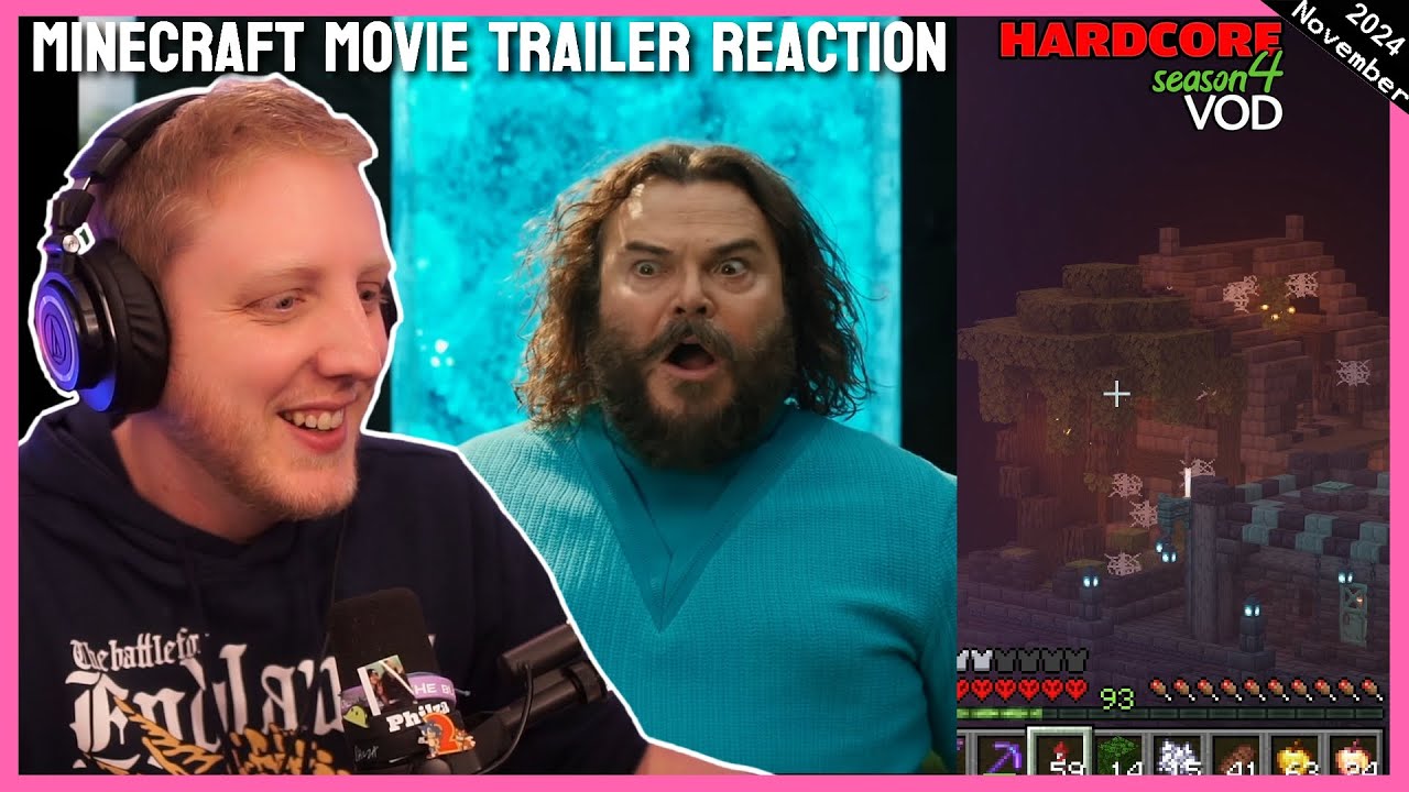 Philza reacts to Minecraft Movie Trailer & Hardcore - Philza VOD - Streamed on November 20 2024