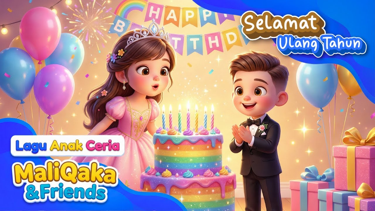 Selamat Ulang Tahun | Tiup Lilinnya | Potong Kuenya | Lagu anak Indonesia populer