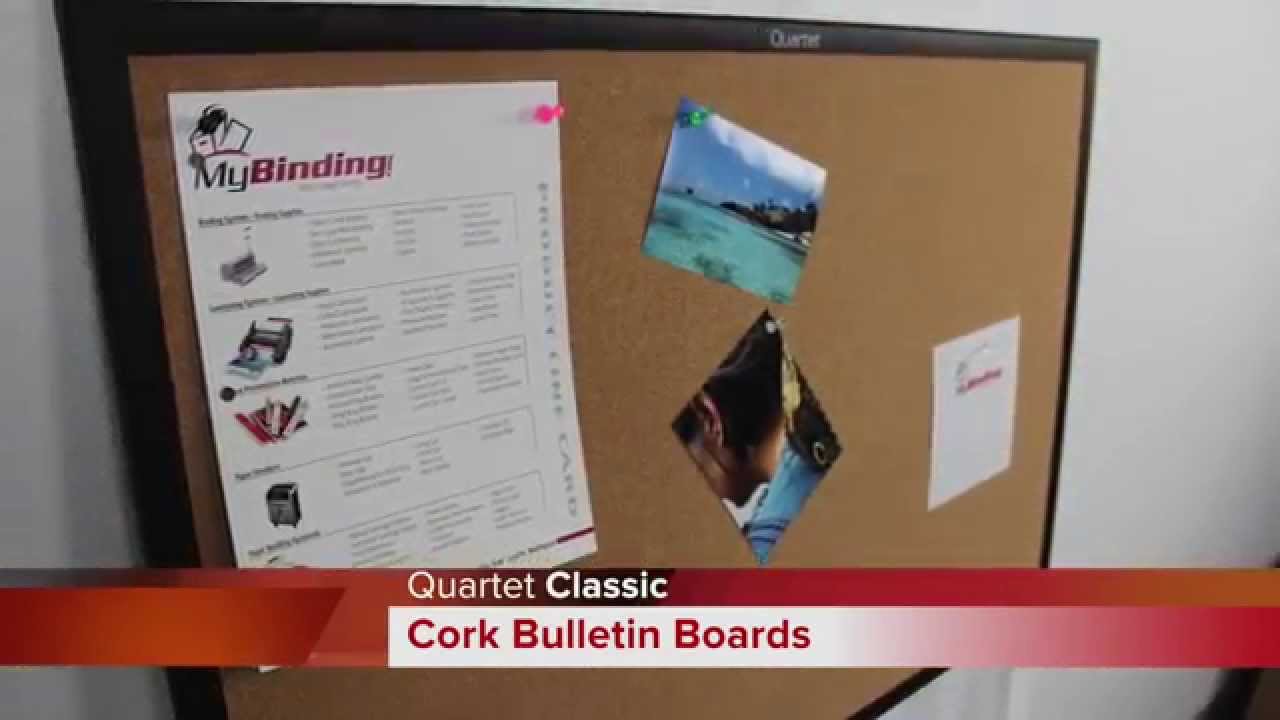 Quartet Classic Cork Bulletin Board Demo