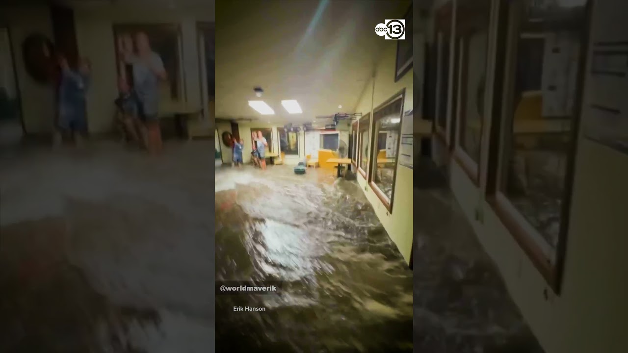 'Extreme' wave rips doors off the hinges of restaurant