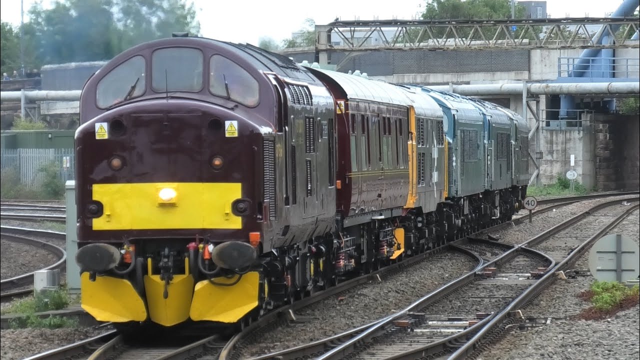 Fantastic Busy Day At Derby Station Lot off stuff leaving the Railway 200 Event 5th August 2025 