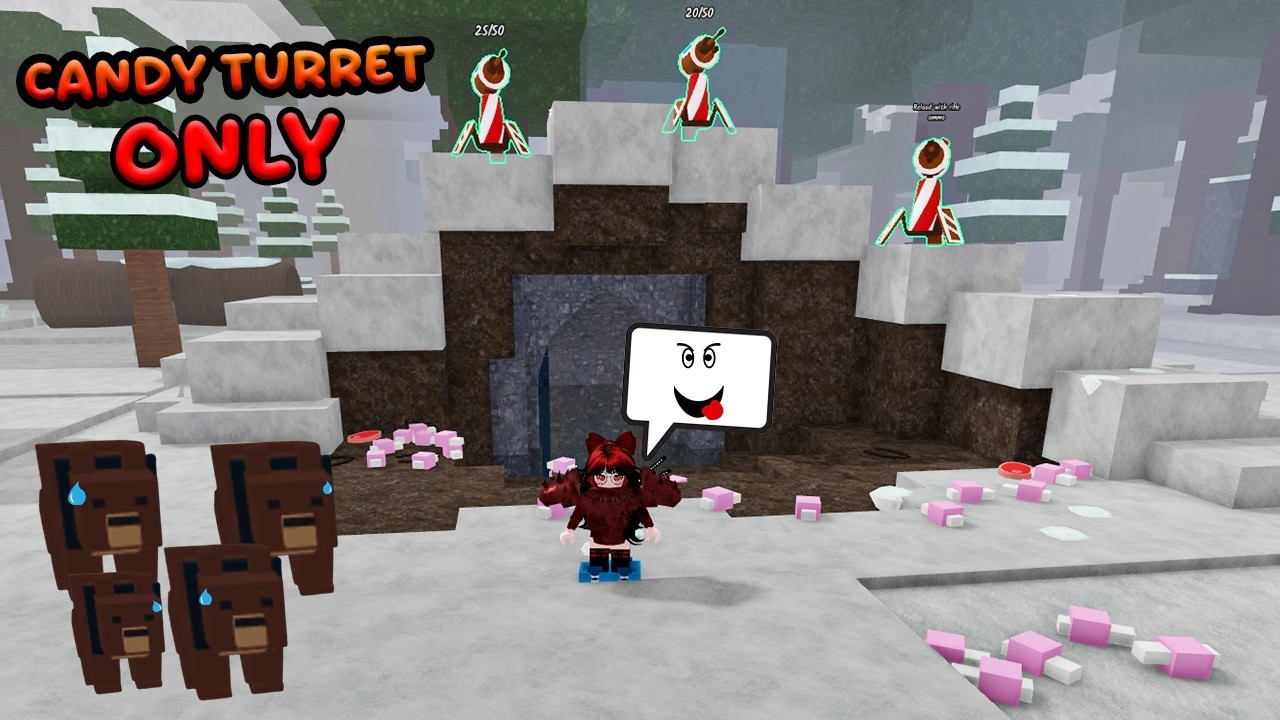 CHALLENGE CANDY TURRET ONLY! CLASS TERMAHAL DI GAME 99 NIGHTS IN THE FOREST!