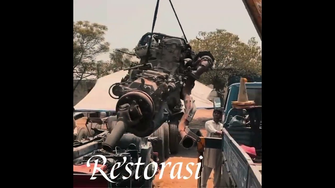 Mekanik pakistan restorasi truck laka parah‼️‼️#repair #restoration 
