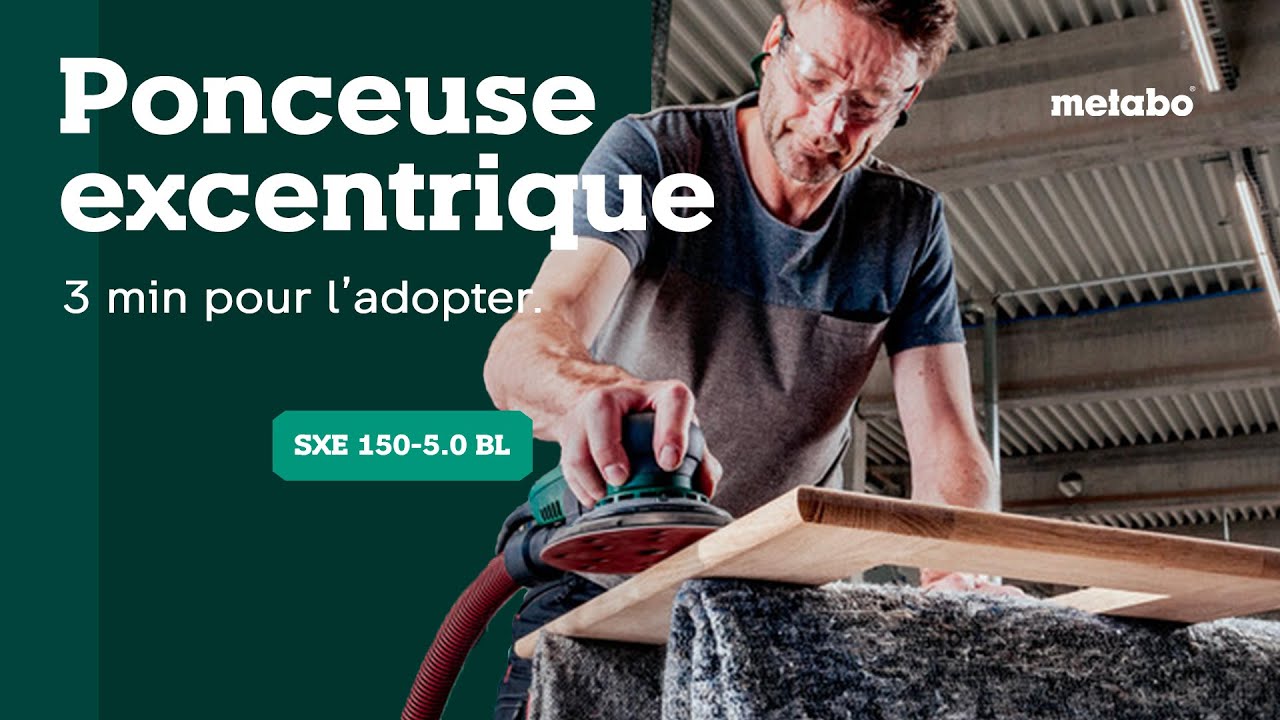 Mode d'emploi de la ponceuse excentrique SXE 150-5.0 BL Metabo. (valable également SXE 150-2.5 BL)