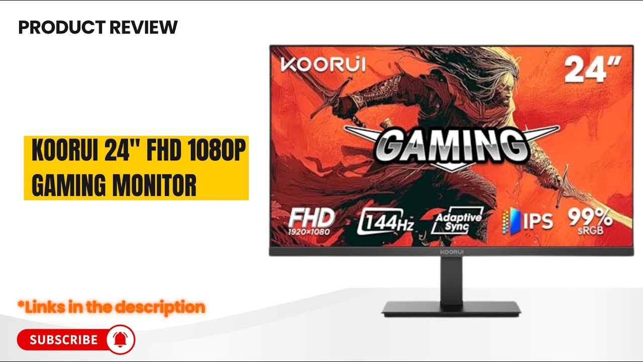 Обзор игрового монитора KOORUI 24" FHD: 144 Гц, IPS-матрица, время отклика 1 мс, ультратонкая рам...