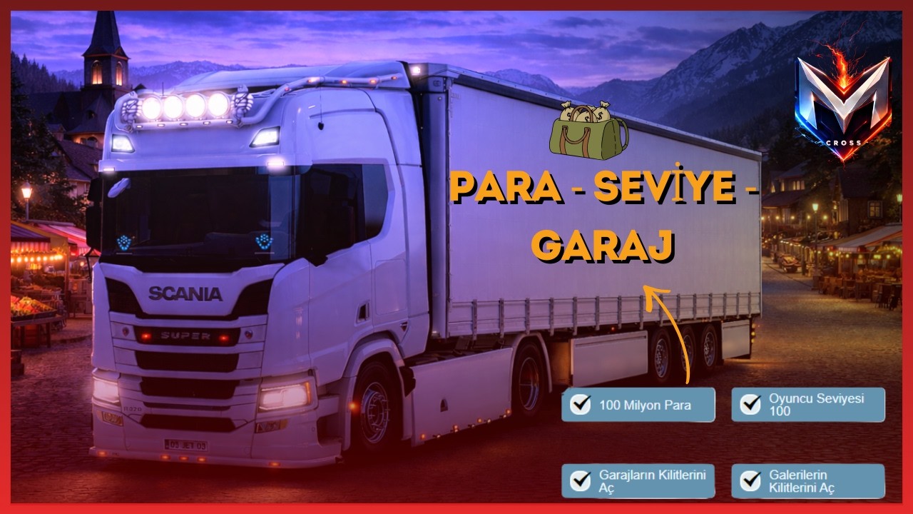 💰 ETS2 G&uuml;ncel Para + Seviye + Garaj Hilesi (TruckersMP Uyumlu) 🔥 Nasıl Kurulur? En Basit Y&ouml;ntem