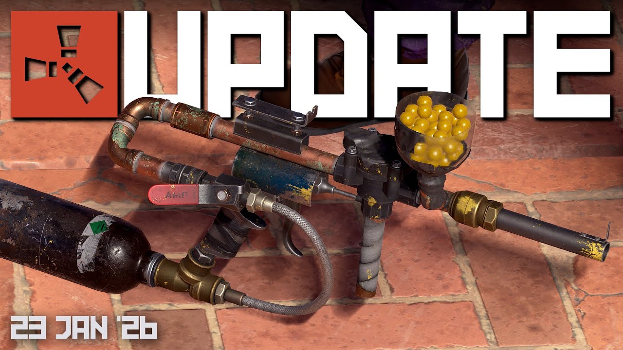 Paintball guns are here, Plus Mortars ahoy! | Rust Update 23rd January 2026