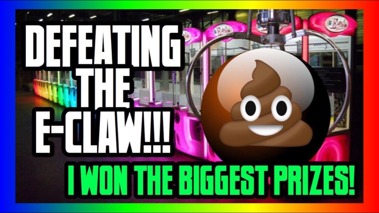 DEFEATING the Almighty E-Claw Claw Machine!! (I won the BIGGEST prizes!)