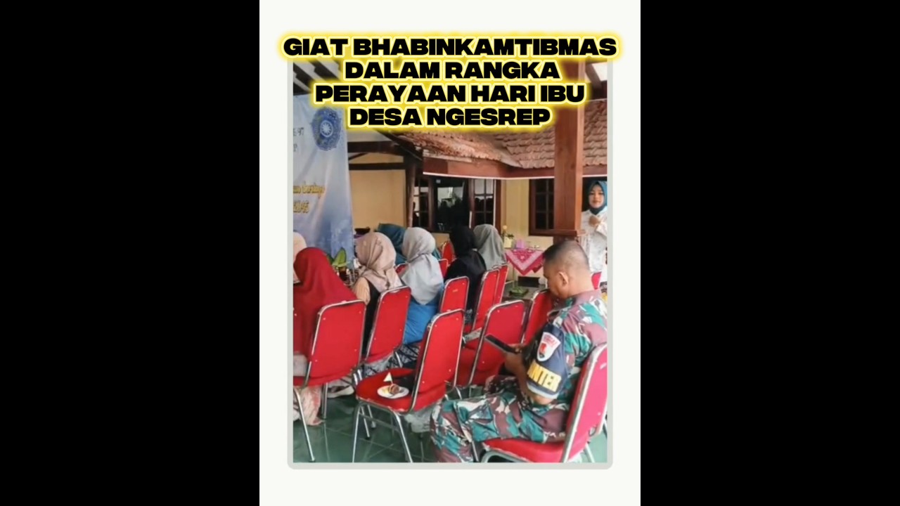 Giat Bhabinkamtibmas menghadiri undangan dalam rangka Perayaan Hari Ibu PKK Desa Ngesrep