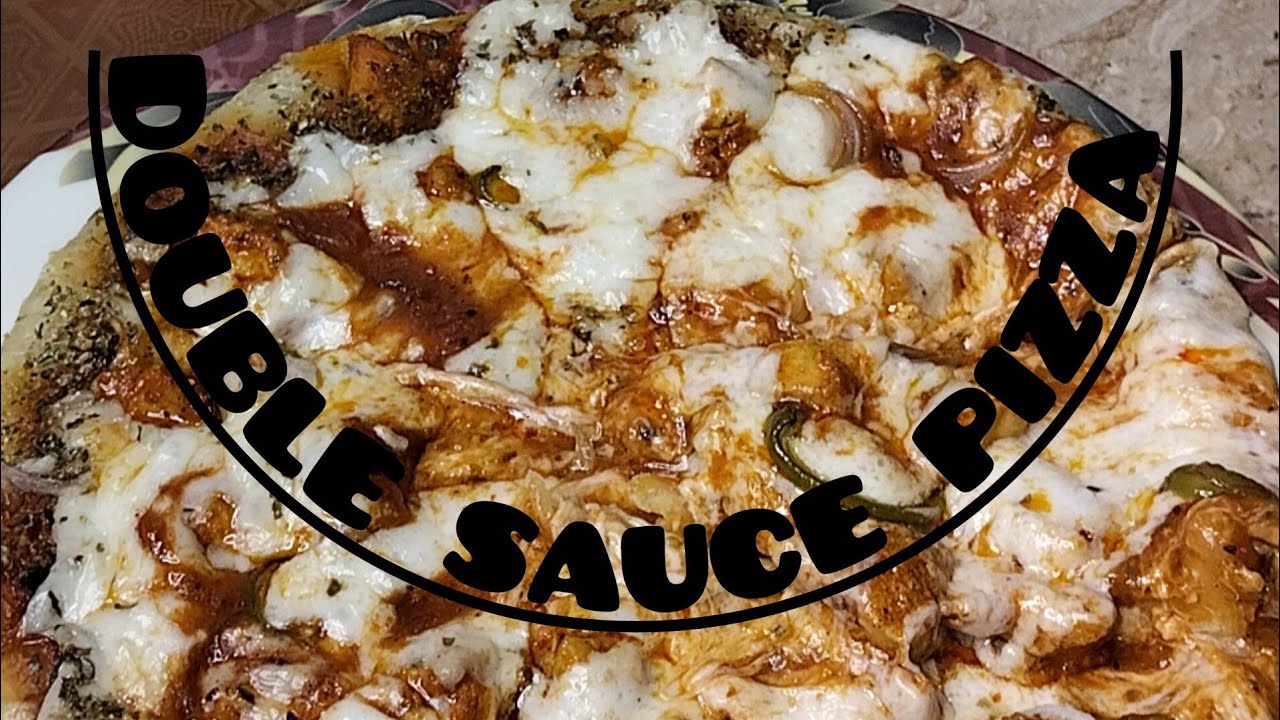 Party time pizza recipe with double cheese and sauce 