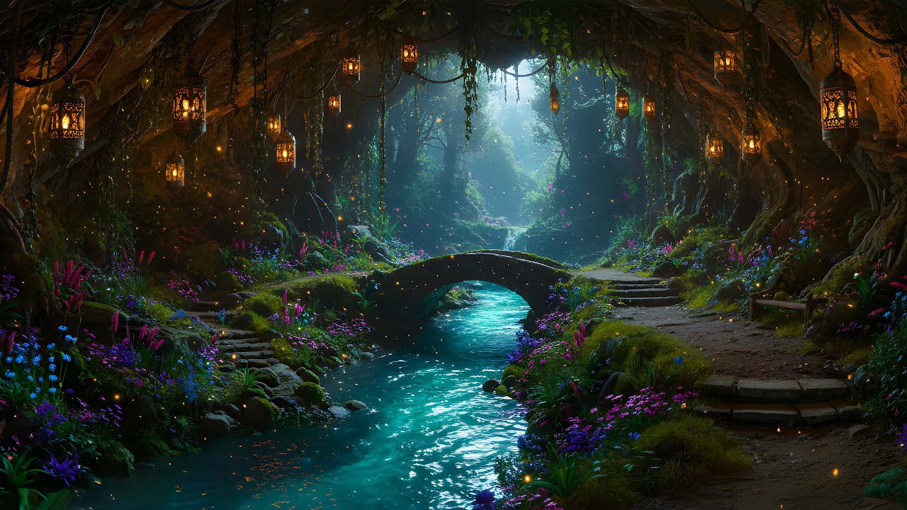 Echoing Song of the Fairy Underground Cave | Enchanting Fantasy Music & Cosy Ambiece ✨