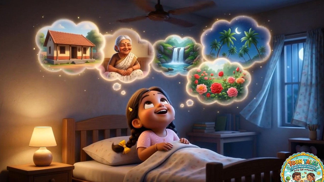 மின்மினி பாப்பாவின் கதைகள் – Episode 1 | பாட்டி வீடு | Tamil Kids Story | Cute Village Story #moral