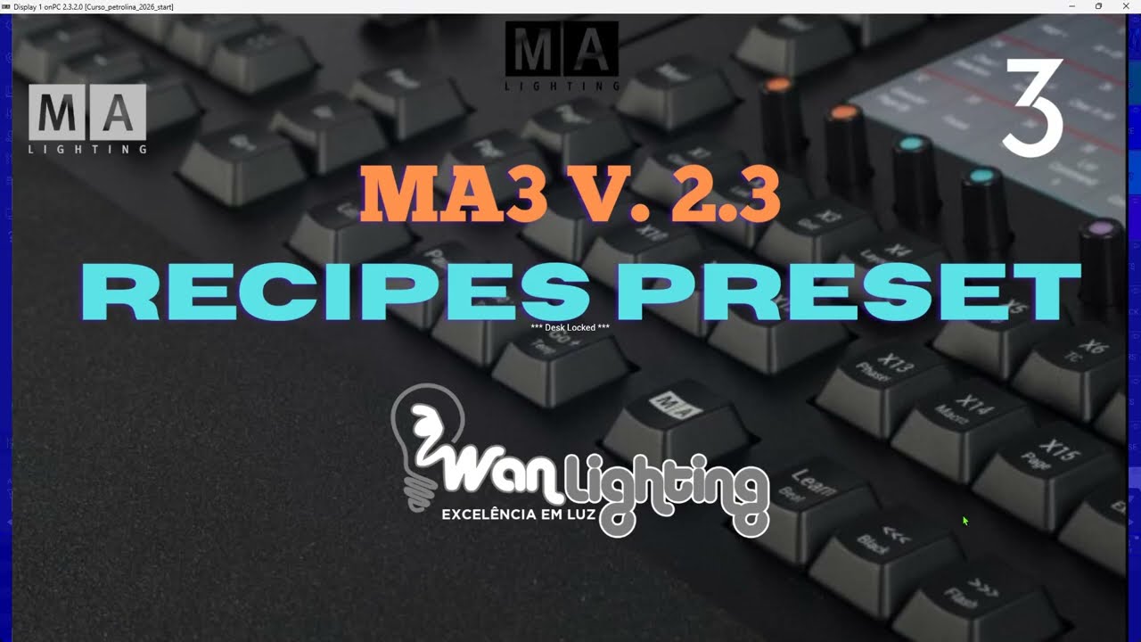 Recipes Preset grandMA3.