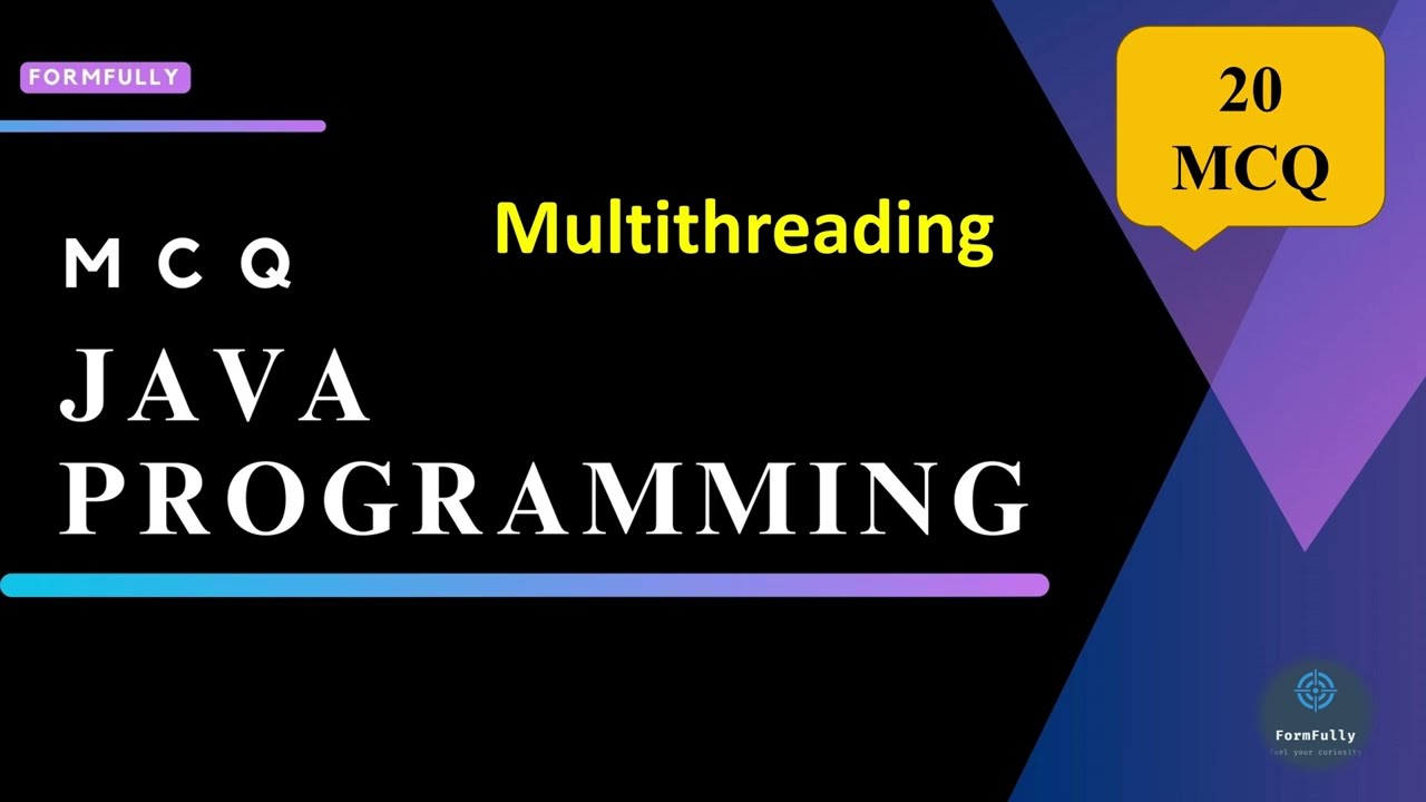 Java Programming | Java Multithreading  MCQ | Complete Java MCQ series | Wings 1