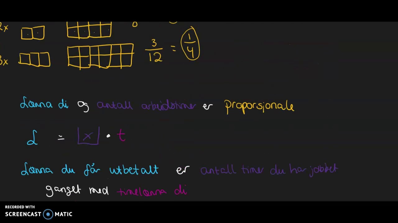 Forhold og proporsjonalitet