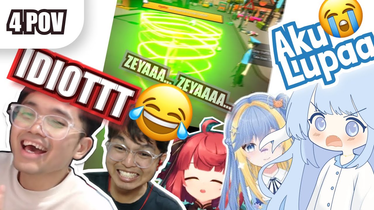 [4 POV] БАНГ АЛ СМЕЁТСЯ НАД ЗЕЙЕЙ И ФИГОЙ 😂😭 Тупая телепортация 😆| Naplive, Yuela GuiGui и т. д. ...