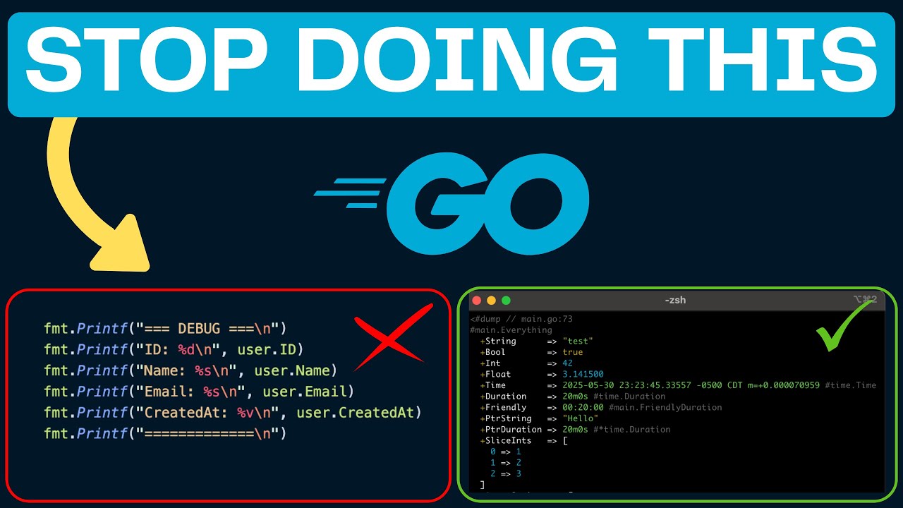STOP Using fmt.Printf for Debugging in Go