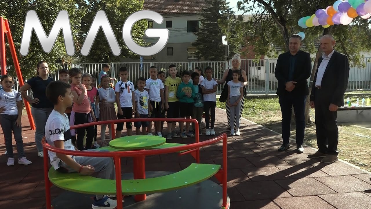 Surčin:  Novo igralište u dvorištu škole 