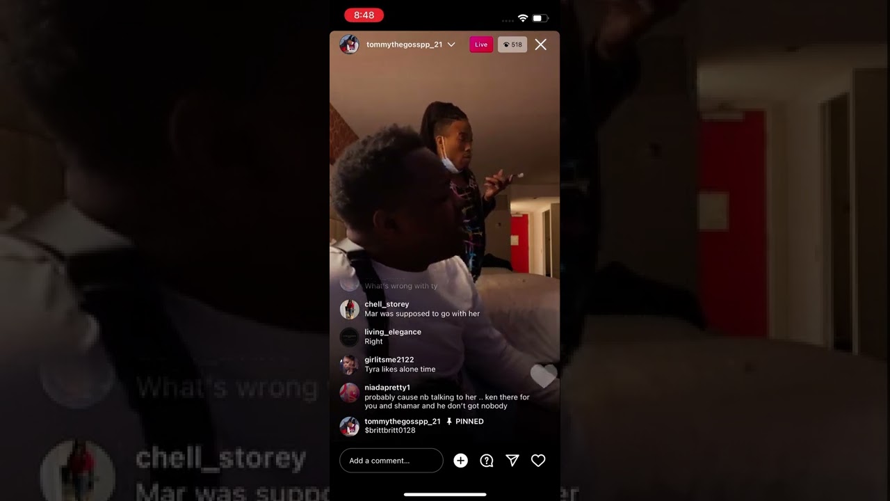 shamar mcco too wasted that he spit on his friend tommy face 🤢😳