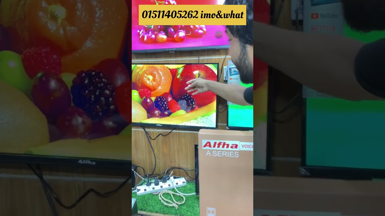 Alfha ব্র্যান্ড  Voice LED TV | Double Glass | ৬০ দিনের Replacement | ২ বছরের Full Warranty |