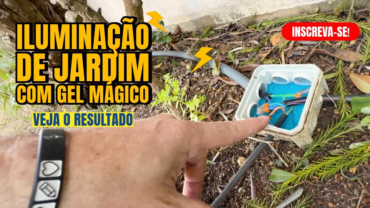 Iluminação de Jardim com Gel Mágico | Instalação Elétrica Externa em Portugal