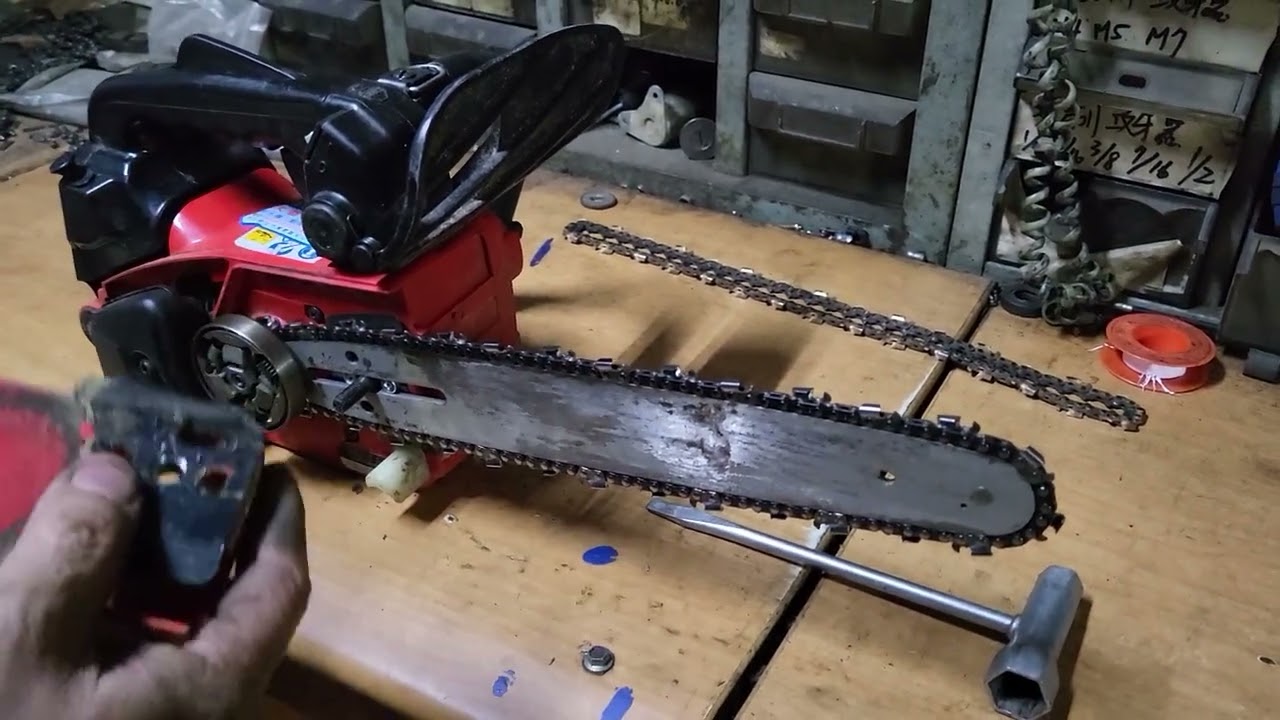 鏈鋸機換鏈子方法