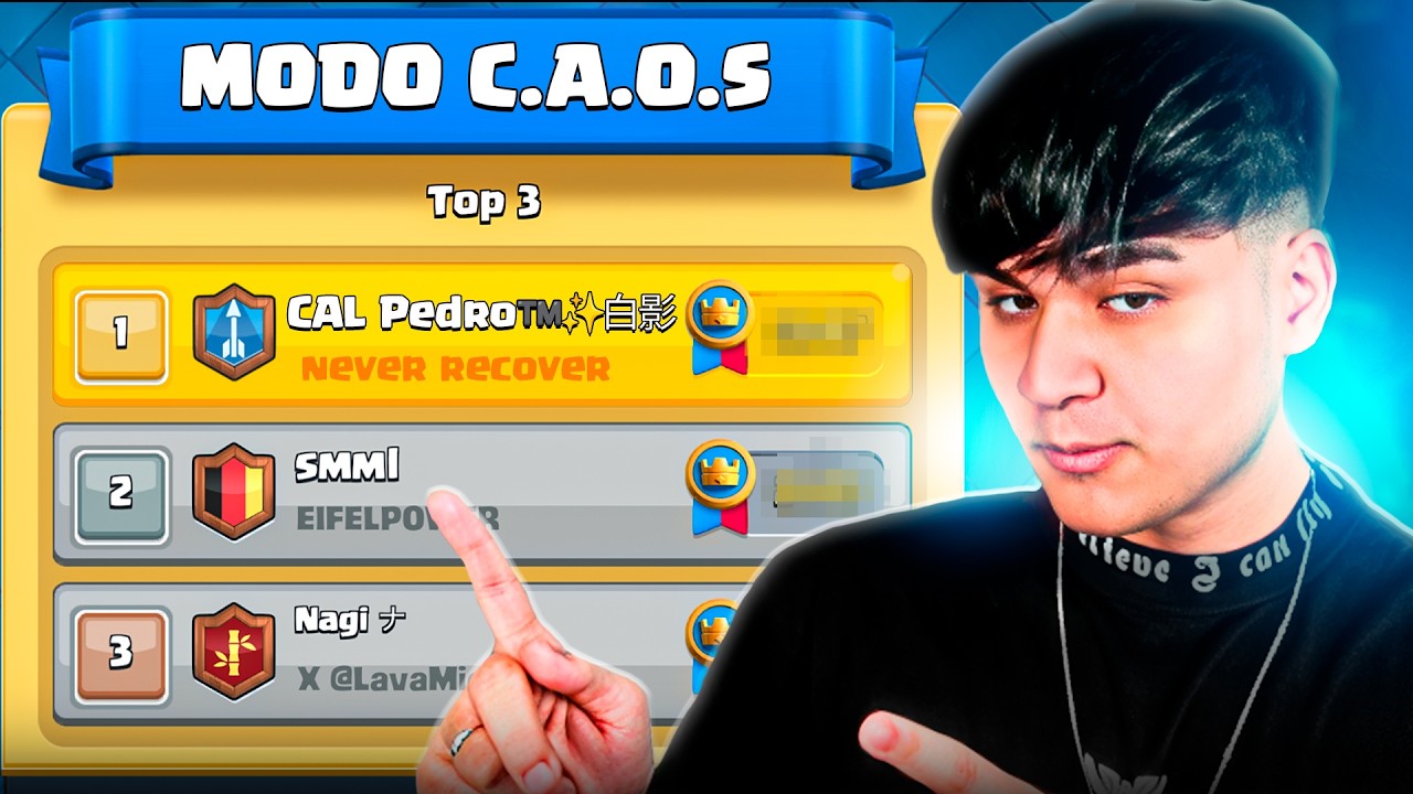 JOGUEI A NOVA Liga Do Caos No CLASH ROYALE (SINISTRO)