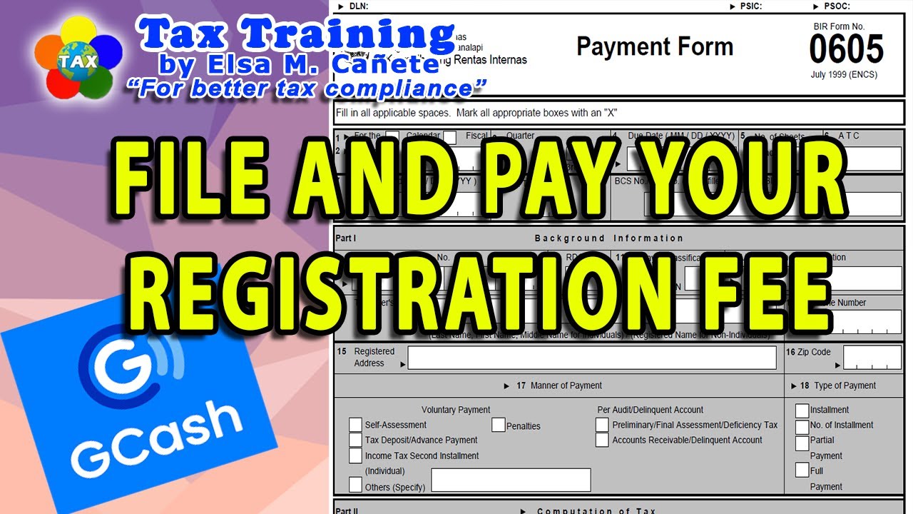 Guide on How to File and Pay your BIR Registration Fee using GCash