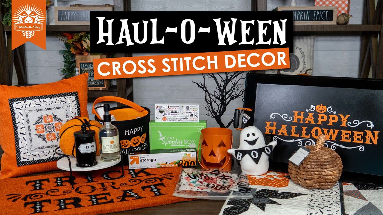 Halloween Haul 🛍 2021 Cross Stitch Edition - Spooky Home Decor + FAVORITE THING from 2021 Spooky Box