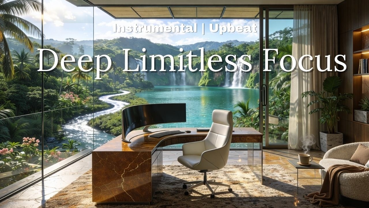Upbeat Instrumental 1hr Deep Work Music Ambient Concentration I Smooth Jazz | Deep House | AfroHouse