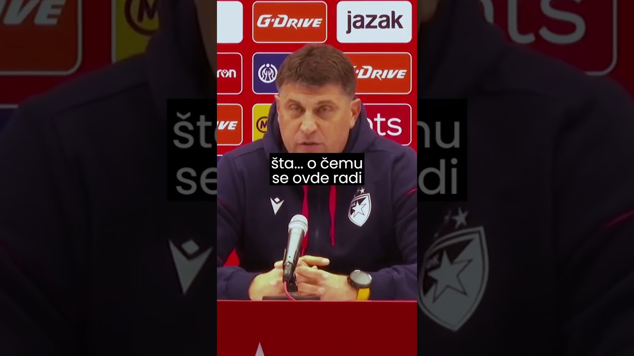 Vladan Milojević posvađan sa sopstvenim jezikom #derbi #zvezda #partizan