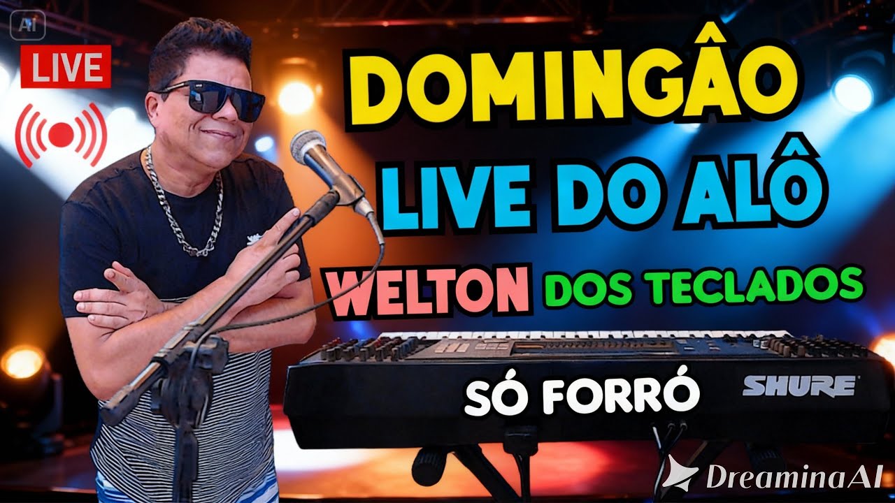 É DOMINGÂO AO VIVO COM WELTON DOS TECLADOS REPERTÓRIOS NOVO SÓ FORRÓ PISEIRO E BREGA 2026