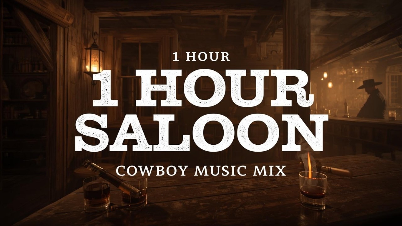 Lonely Cowboy Bar Ambience 🥃 | 1 Hour Western Country Music Mix