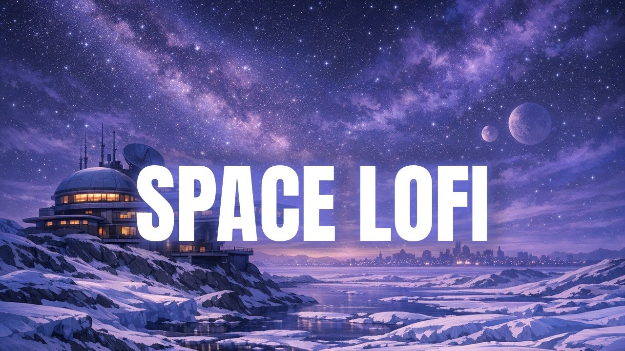 🌌 Quiet Space Lofi For Focus | Snowy Space Lofi | The Snow Planet