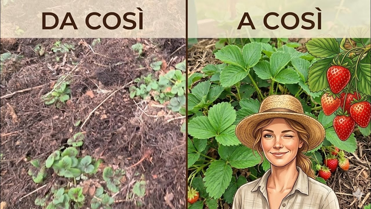 Come recuperare le vecchie piante di fragole con pacciamatura e concime!​ e farle rifiorire.