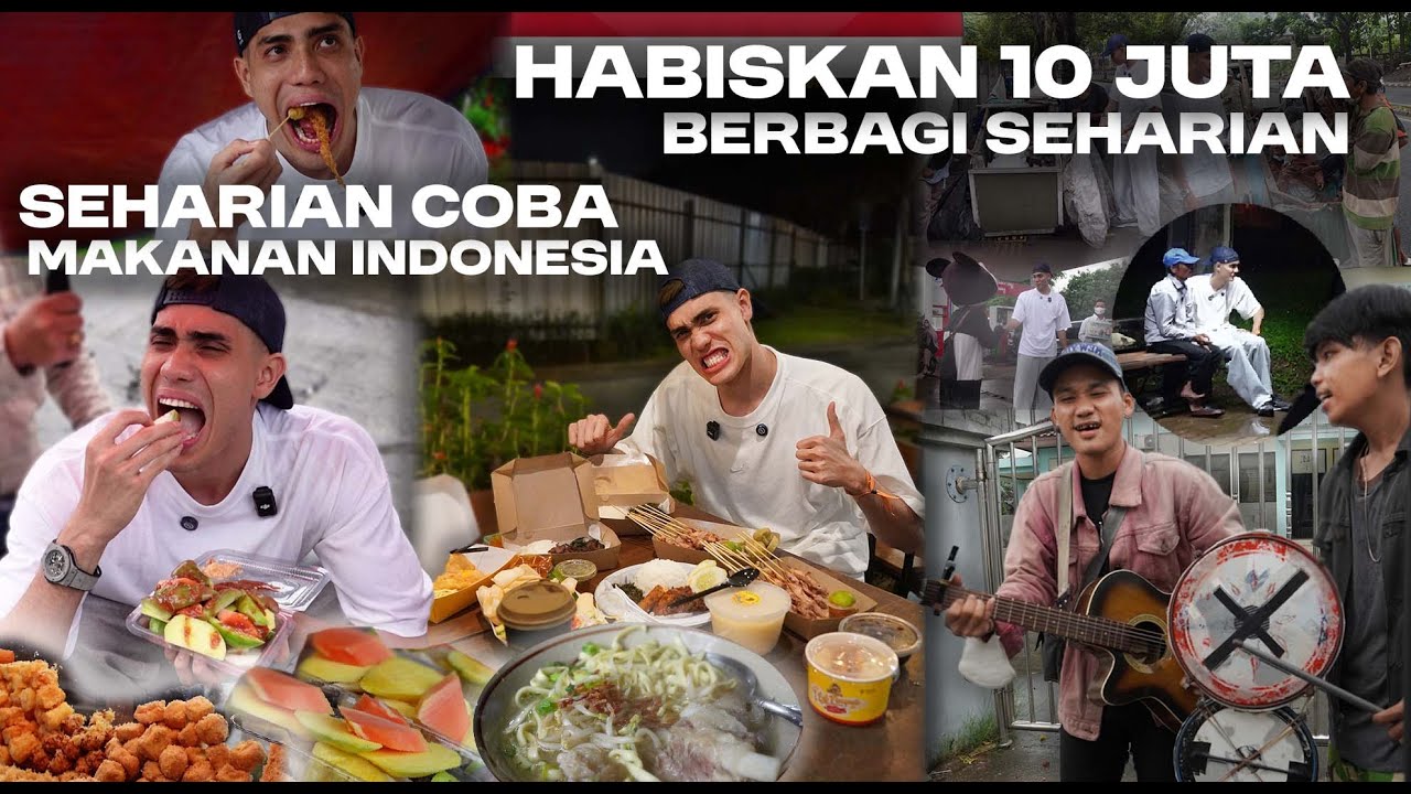 Seharian keliling cobain rasa makanan indonesia dan habiskan 10 juta bantuin orang