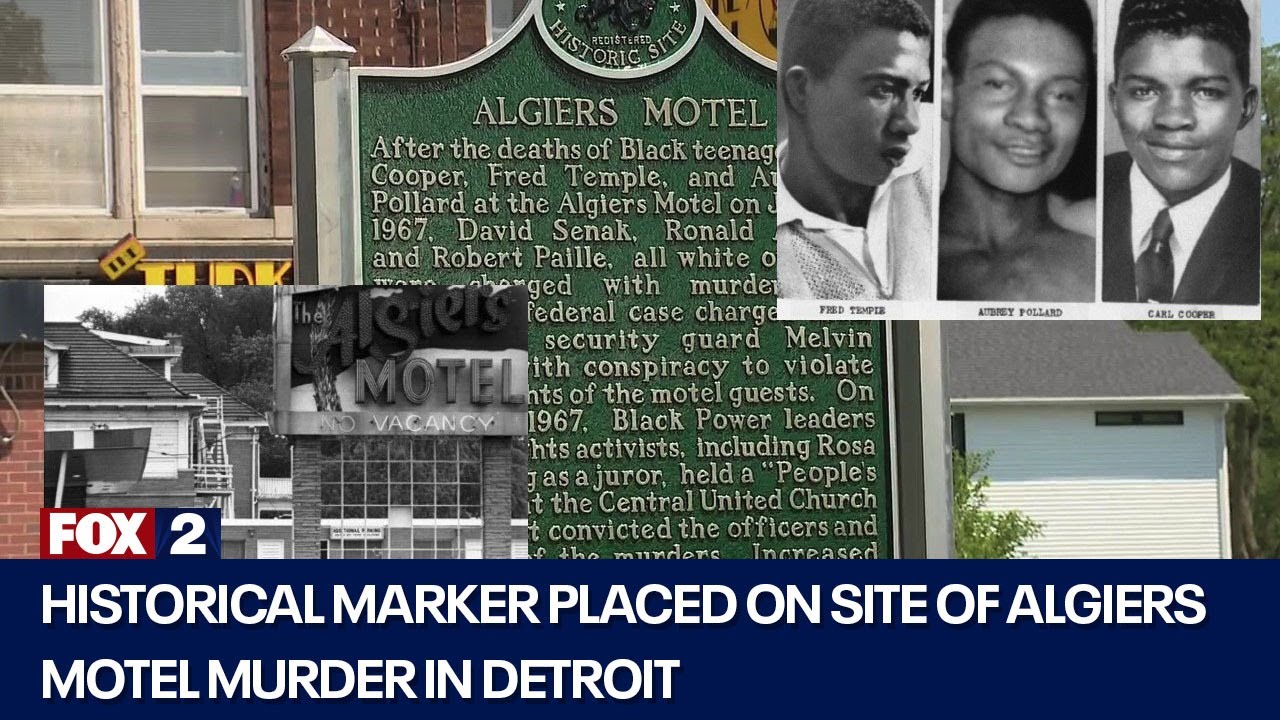 Historical marker placed on site of Algiers Motel incident in Detroit