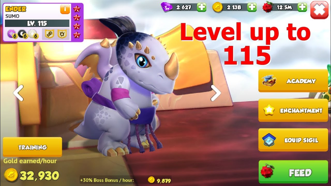 Legendary Sumo level up 115-Dragon Mania Legends | Milestone seven Rampage of Ruin Solo event | DML