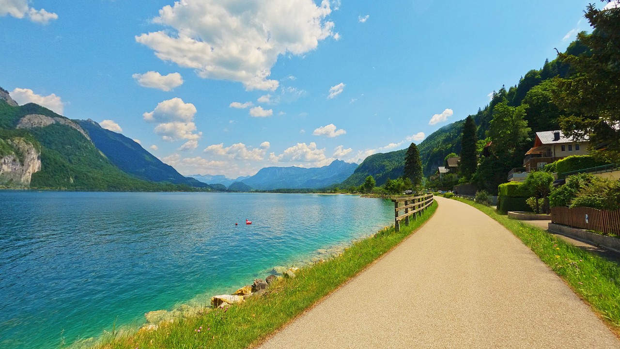 🚴&zwj;♂️ Relaxing Cycling  3 Beautiful Lakes Loop | Attersee, Mondsee, Wolfgangsee, Bad Ischl