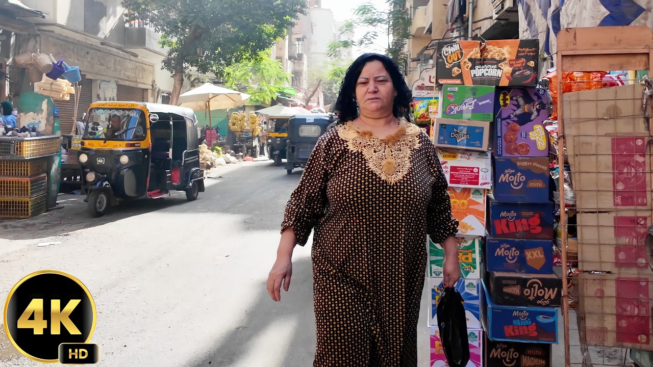 اسواق وشوارع شبرا مصر كما لم تراها من قبل | جولة سير على الاقدام