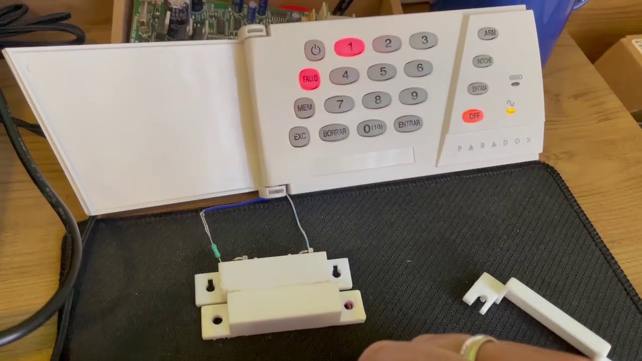 Configuracion ZONA Teclado mediante Teclado en Central de alarma Paradox