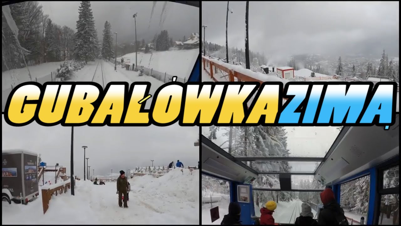GUBAŁÓWKA Zimą - Gubałówka Mountain: Funicular Railway and Walking Tour- Zakopane Poland (4k)