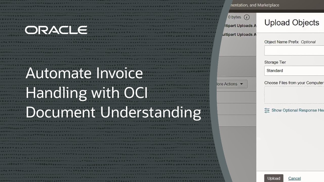 Automate Invoice Handling with OCI Document Understanding