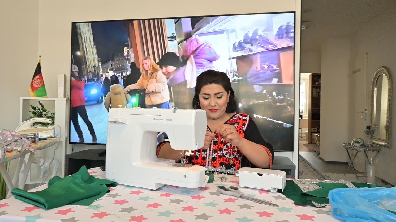 |afghan dress |آموزش خیاطی لباس افغانی😍