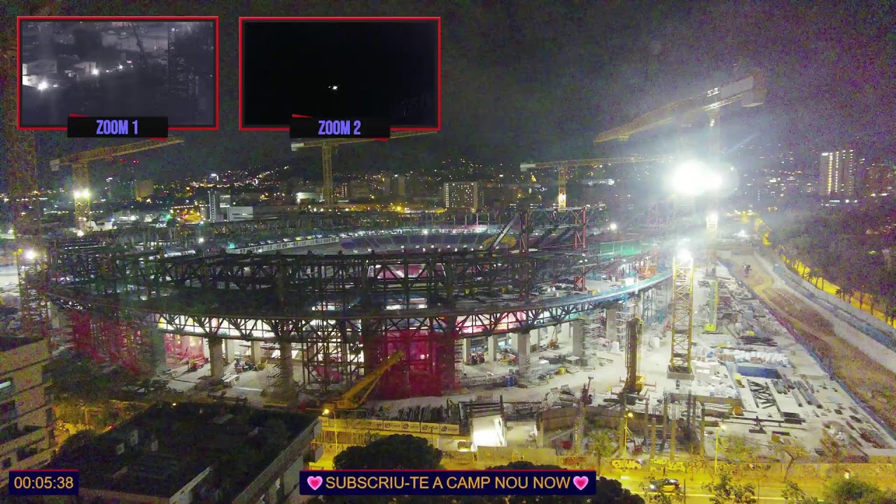 Emissió 4K en directe 22/04/25 de Las Obras del Camp Nou!