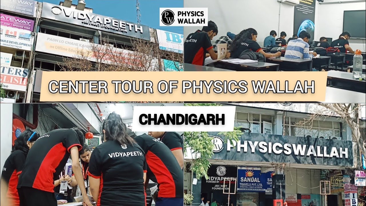 FULL TOUR OF PHYSICS WALLAH CHANDIGARH OFFLINE CENTRE || NEET 2024 ||  #physicswallah #dropper #pw