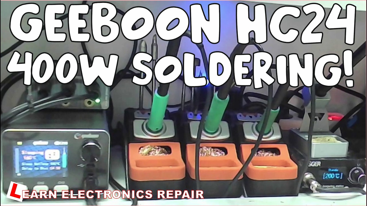 Stacja lutownicza Geeboon HC24 400 W T12/T115/T210/T245/T470 z przełącznikiem rączki SW03 i podst...