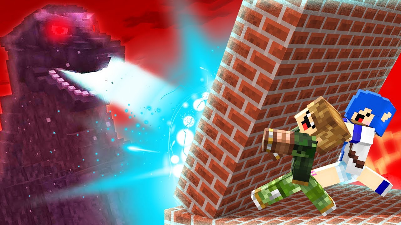 BASE 99% PROTEGIDA CONTRA O GODZILLA | MINECRAFT GODZILLA