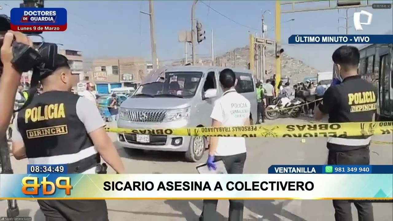Ventanilla: sicario asesina a balazos a colectivero y graba el crimen