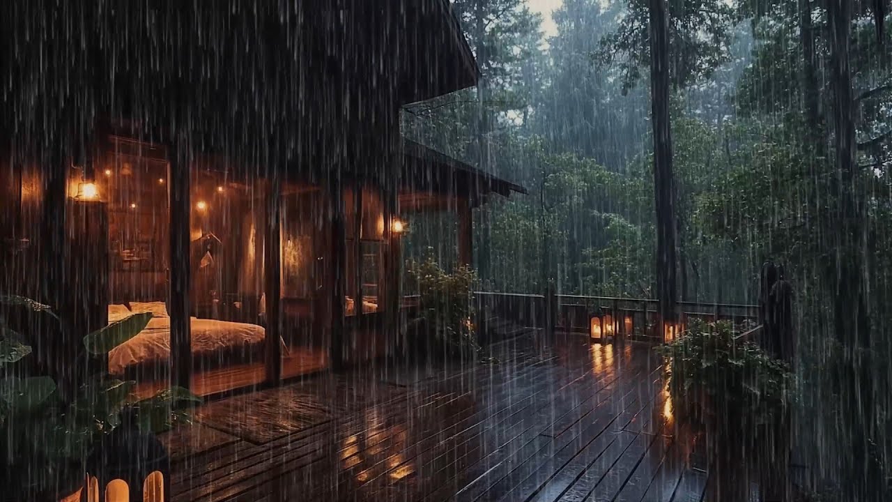 Fall Asleep Fast with Forest Rain | Gentle Night Sounds for Deep Sleep